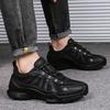 Men's Shoes Summer Breathable Casual Shoes Versatile Soft-soled Sports Shoes Black Mesh Outdoor Hiking Shoes Men's Walking Shoes