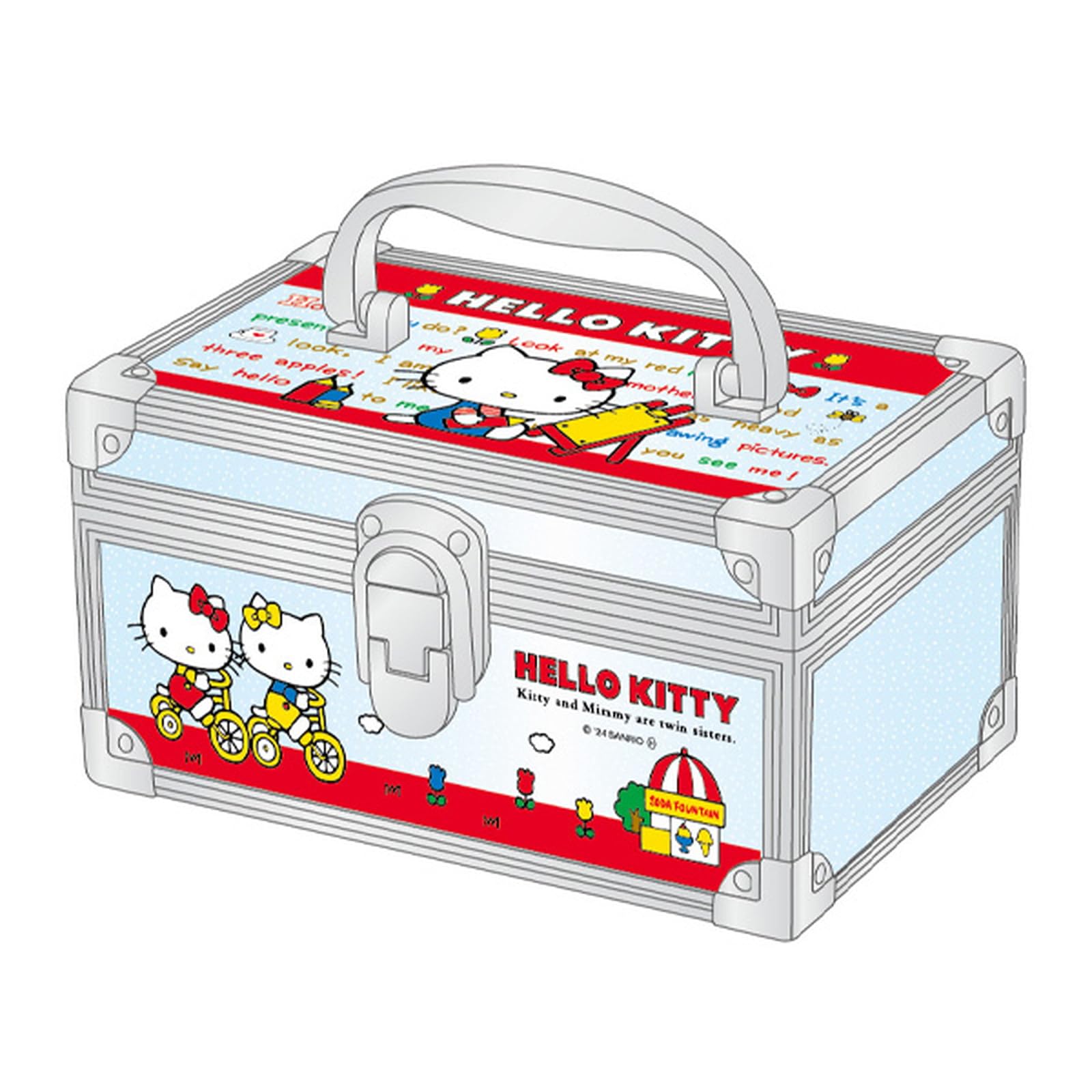 

Hello Kitty Vanity Case Sanrio K Company Accessory Case Character Goods Mail Order [Cosmetic Box]