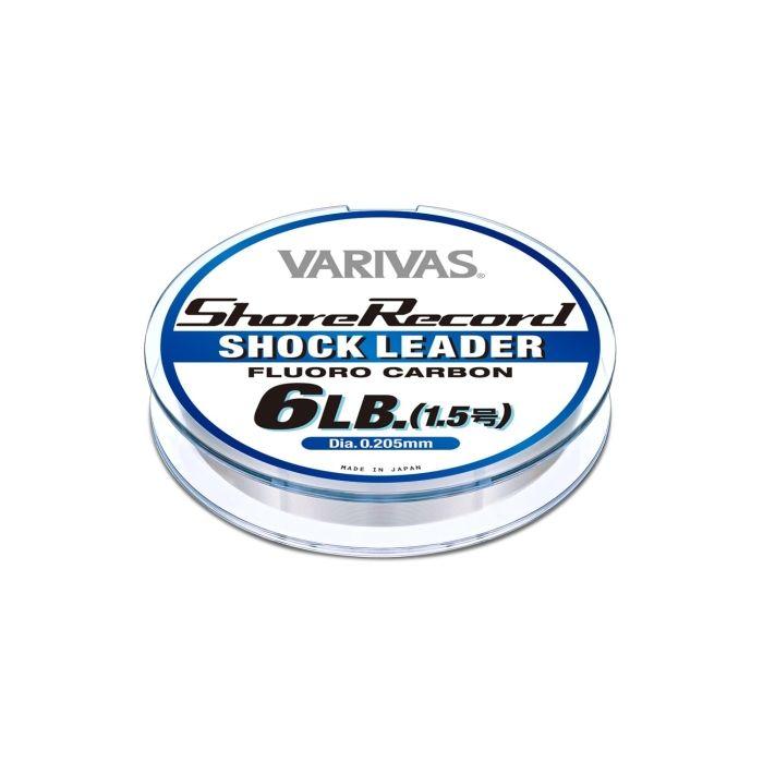 Used [New/Ships in 4 business days] Varibus Shore Record Shock Leader Fluorocarbon 30m 6LB (1.5g)