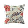 Retro Flower and Bird Pillow Nordic Bed Cushion Pillow Plant Flower Cushion Cover Living Room Sofa Cover Pillow
