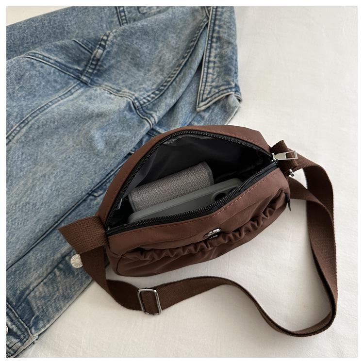 Japanische einfarbige kleine Umhängetasche - Lässige, vielseitige Modehandtasche für Damen