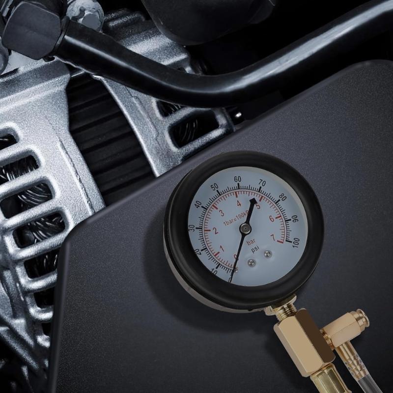 Motorcycle Fuel System Pressure Testing Diagnostic Tool Kit For Automotive Troubleshooting Mechanics And DIY Enthusiasts