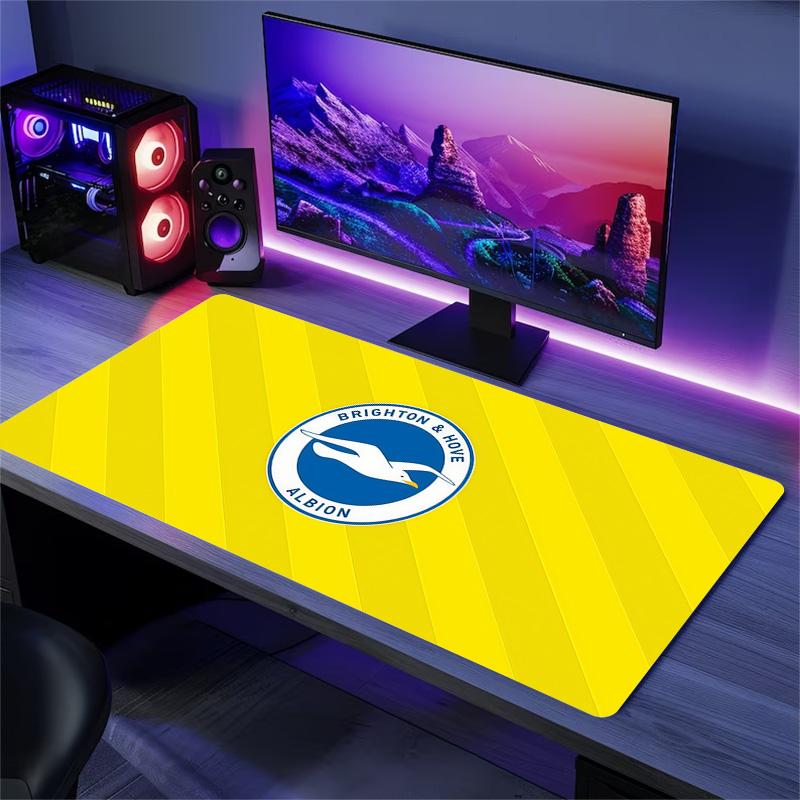 Brighton & Hove Albion Print Cushion Non-slip Laptop Tablet Big Mousepad XXL Mat Mini PC Playmat With Lock edge
