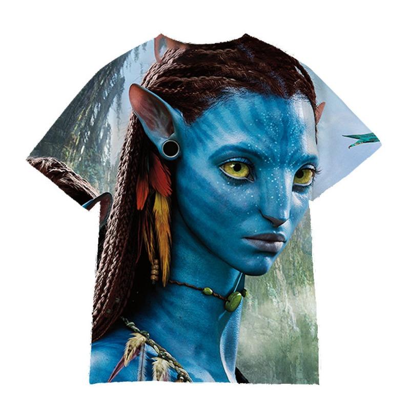 2026 Movie Avatar 3 Cartoon Print Children Outfit Breathable Trendy Boy and Girl Birthday Gift