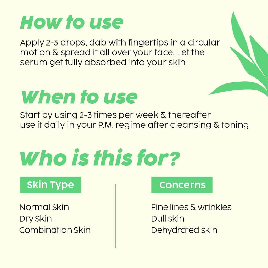 PLIX - THE PLANT FIX Pomegranate Retinol & Bakuchi Oil Face Serum 30 Ml Pack of 1 For Smooth, Youthful Skin