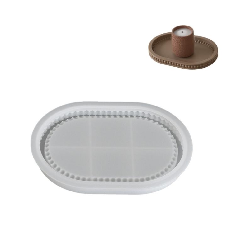 

Large Capacity Designs Love Oval Plate Tray Craft from Silicone Portable for Restaurant Service And Holiday Decorations