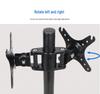 Jianleji Dual Monitor Stand with Adjustable Height and Backrest