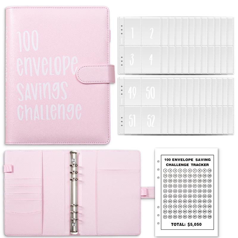 100-Day Savings Challenge Budget Binder & A5 Planner Notebook