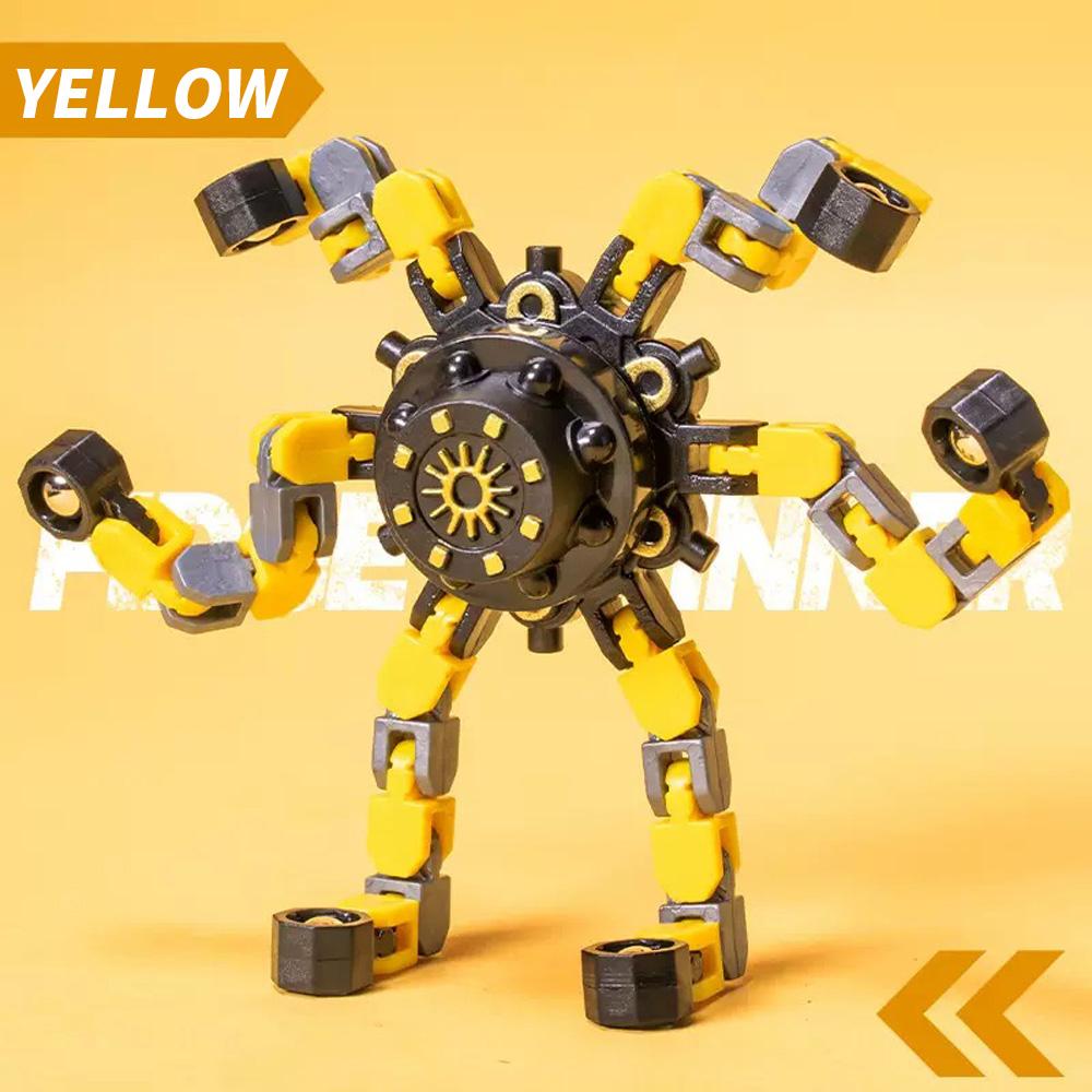 4pcs/2pcs/1pc Deformation Decompression Mechanical Fingertip Gyroscope Can Be Freely Deformed To Exercise Children's Hands-on a