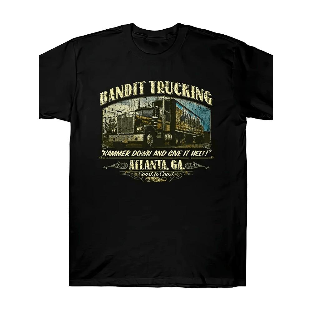 Robber Truck Retro 1977 Pattern Tshirt Mens Tshirt Summer New Unisex Fashion Trend Y2K