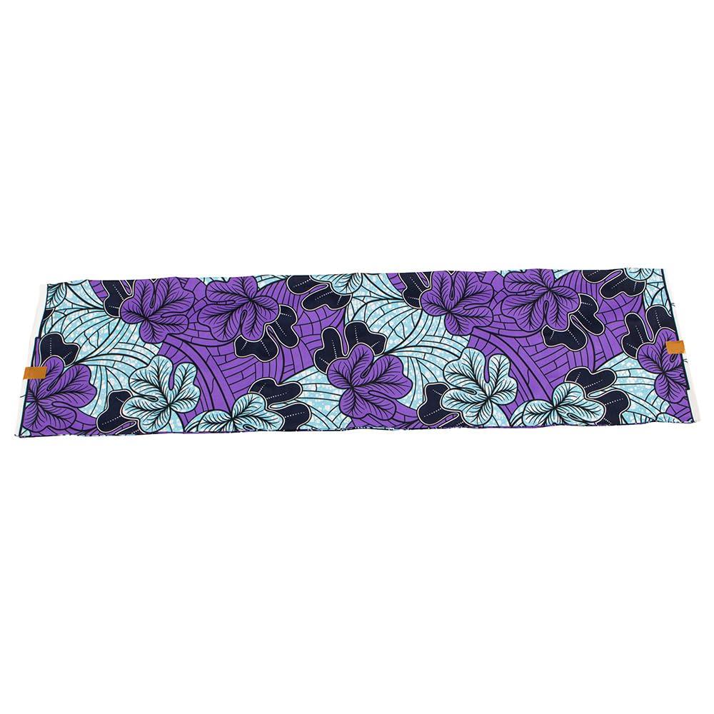 KINOKINO African Print Fabric (Purple C / approx. 540 cm × 110 cm / Polyester)