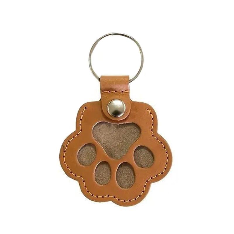 1PC Wear-resistant Bag Unique Hollow Shape Pet Collars Pet Hair Keychain Car Keys Pet Hair Convenient Companionship Durable
