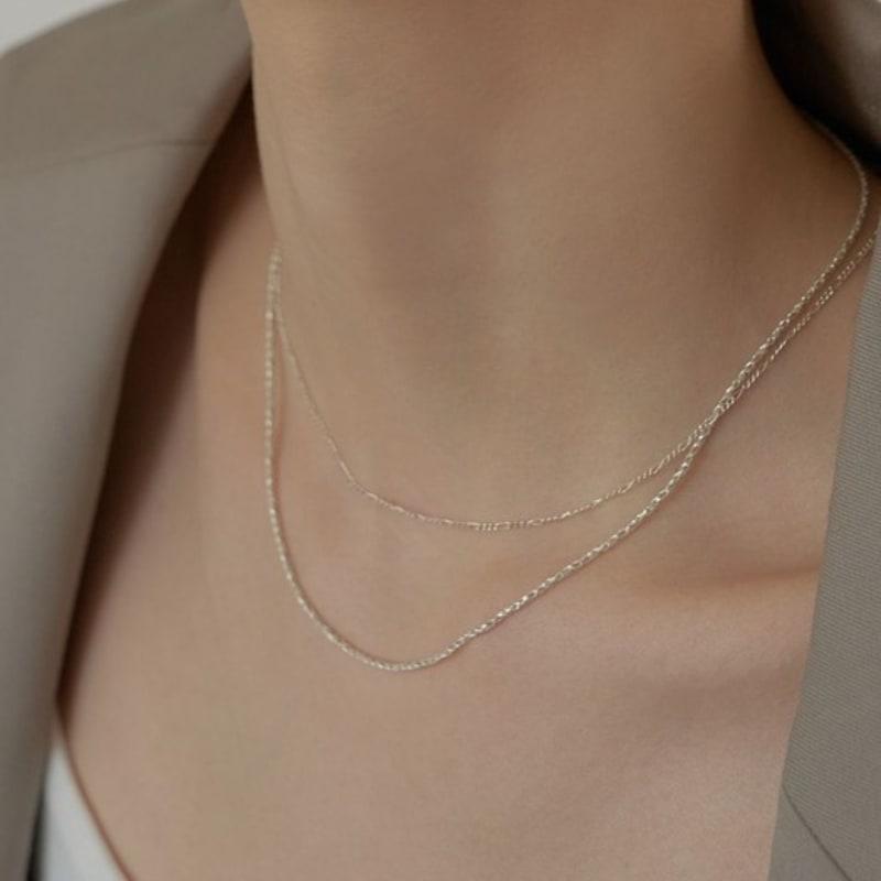 

Dawn of Me Simple Mesh Chain Necklace -