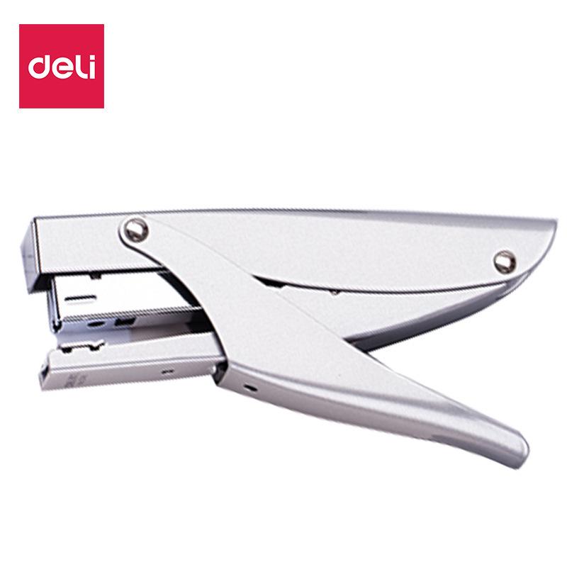Deli 0346 Rotary Metal Stapler Pliers, No. 12, Medium Handheld, Labor-Saving Handheld