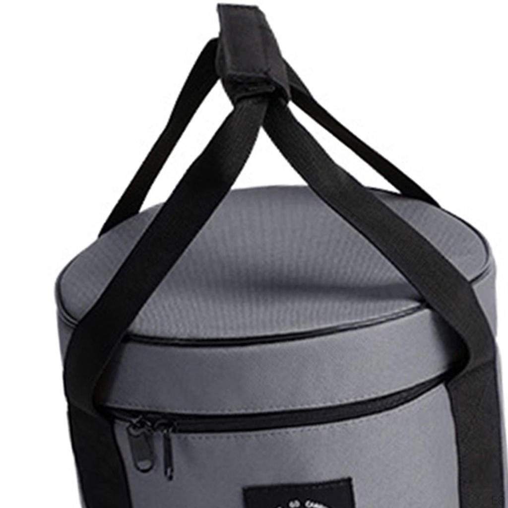 14L Capacity Camping Bag, Waterproof Durable with Side Pocket 7kg Load Bearing Outdoor Tableware