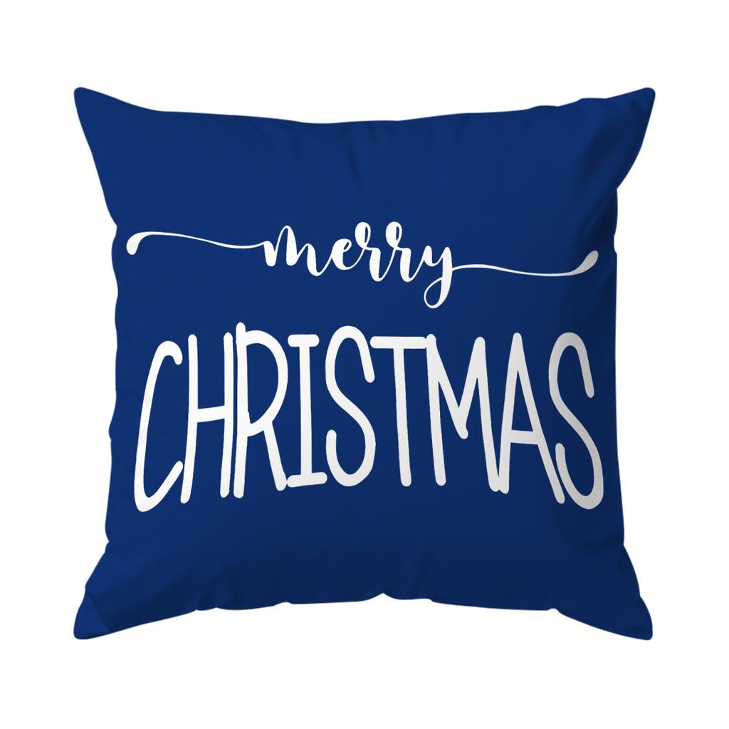 Christmas Snowman And Dwarves Pillowcase Bedroom Sofa Cushion Cover 100% Polyester Living Room Cushion Pillowcase Home Decor