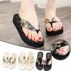 Moda Senhora Chinelos Sapatos Retro Feminino Verão Flip Flops Casual Chinelos Sandálias Rasas Praia Biqueira Aberta Chinelos Rasos para Mulheres