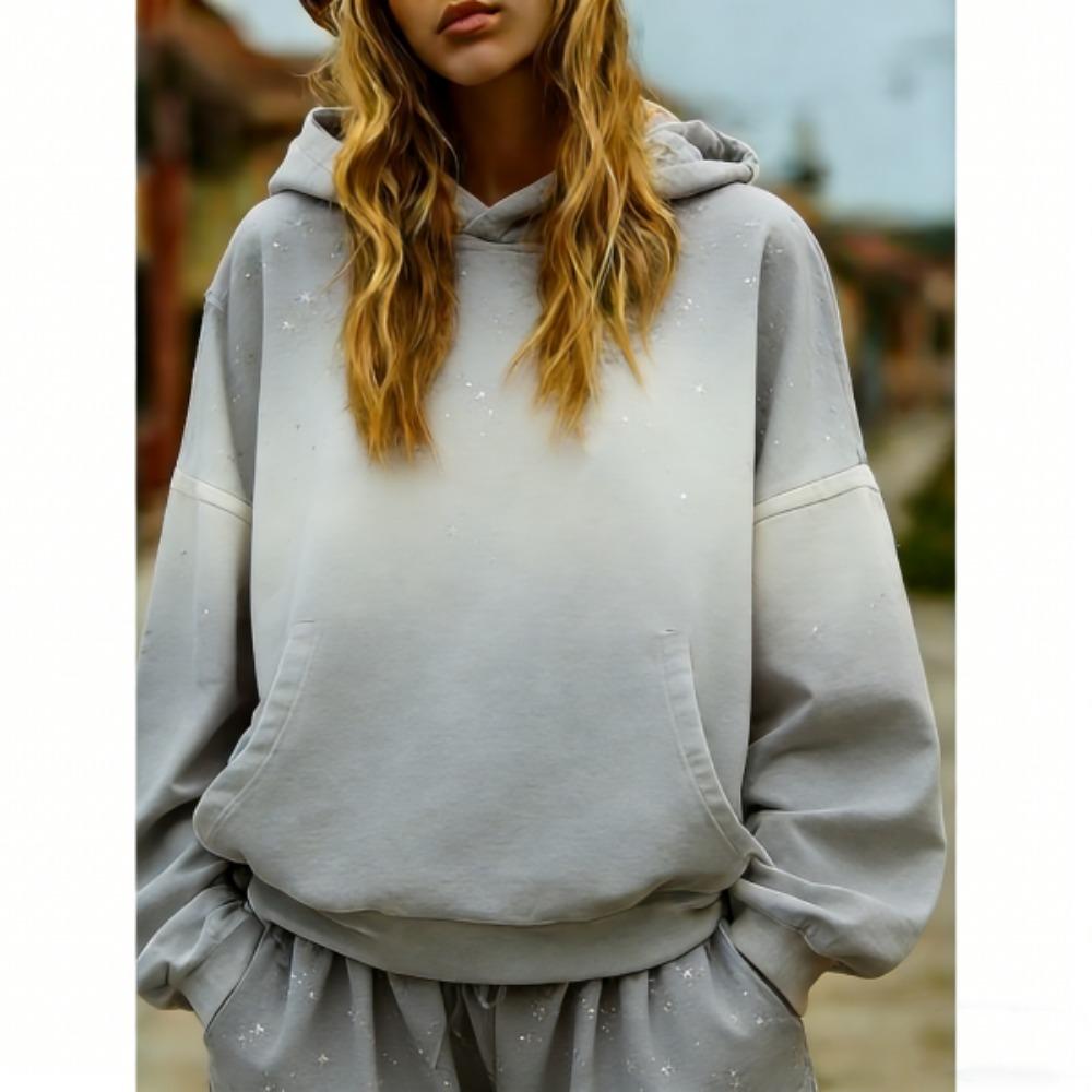 Spring Autumn European and American Street Fashion Gradient Women s Hoodies Women Casual Streetwear Sweatshirt Women Clothing Top S