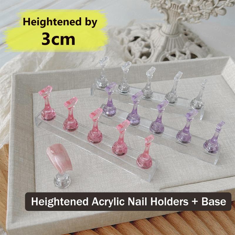 Acryl Magnetischer Nagel-Display-Ständer Falsche Press-On-Nägel Halter Maniküre-Rack Für Anfänger DIY