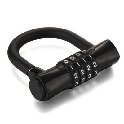 Durable 4-digit Code Password Lock Zinc Alloy Rust-proof Combination Lock Waterproof Wheel Locker Bicycle Motorcycle