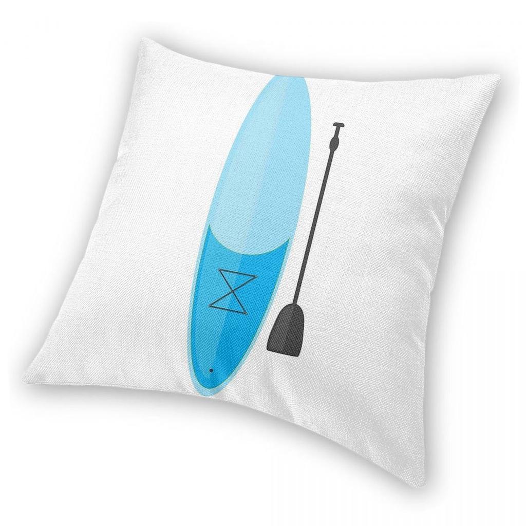 Stand Up Paddling Surf Square Pillowcase Polyester Linen Velvet Printed Zip Decor Throw Pillow Case Sofa Seater Cushion Cover