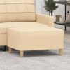 349273 vidaXL Footrest Cream 70x55x41 Cm Fabric