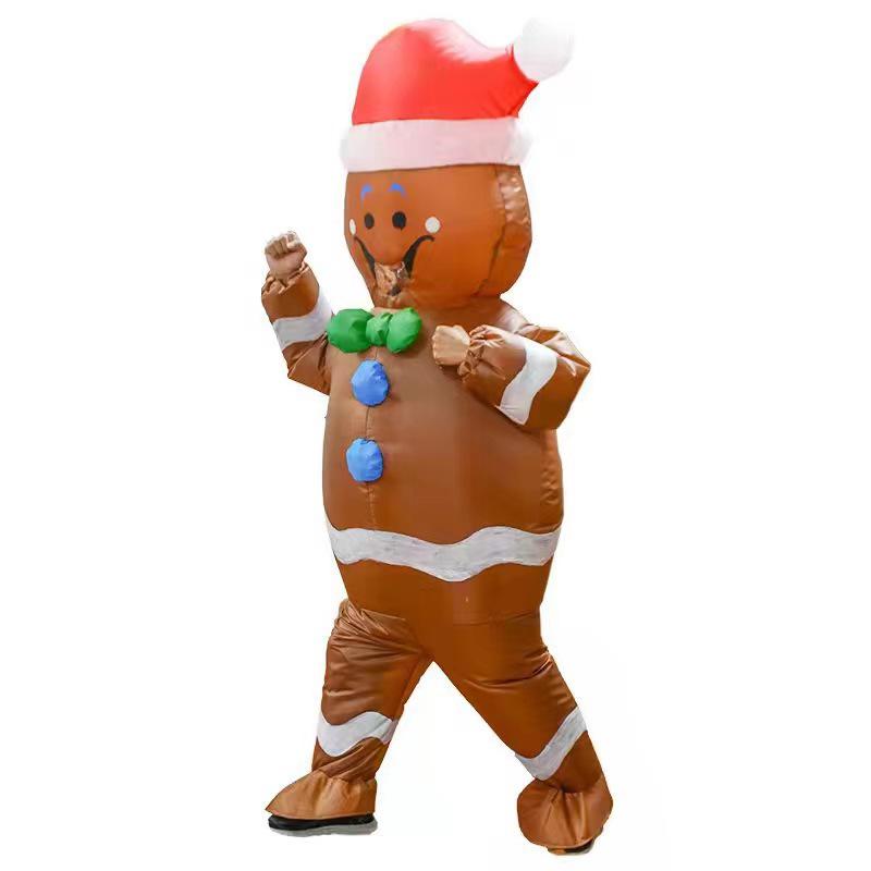 Cross-Border Christmas Inflatable Santa, Tree, and Snowman Costume for Stage Performances