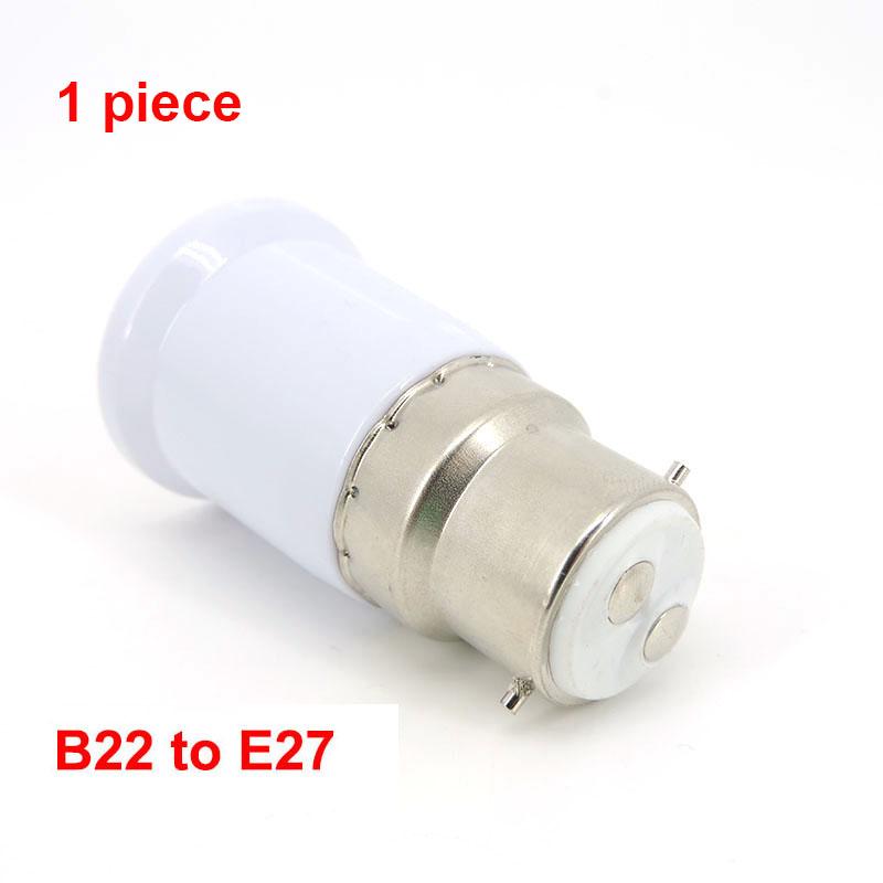

Основа світлодіодної лампи Перетворювач патронів B22 для прикручування E27 до B22 Тримач адаптера лампочки Адаптер змінного струму Деталі освітлення B22 to E27 1pc