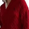 Polo Ralph Lauren Cable Knit Cotton Rugby Shirt Women Tops 211971743-001
