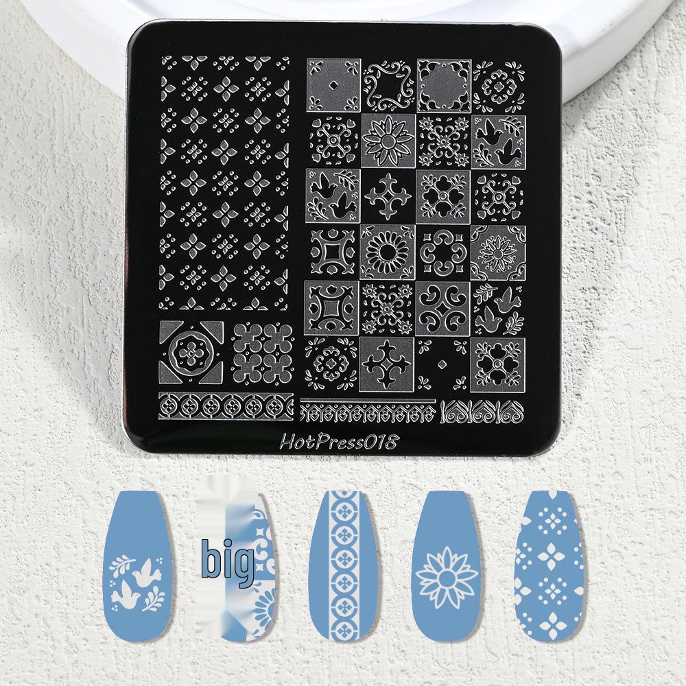 KT Cat & Mickey Mouse Anime Nail Art Stamping Plate for Beginners