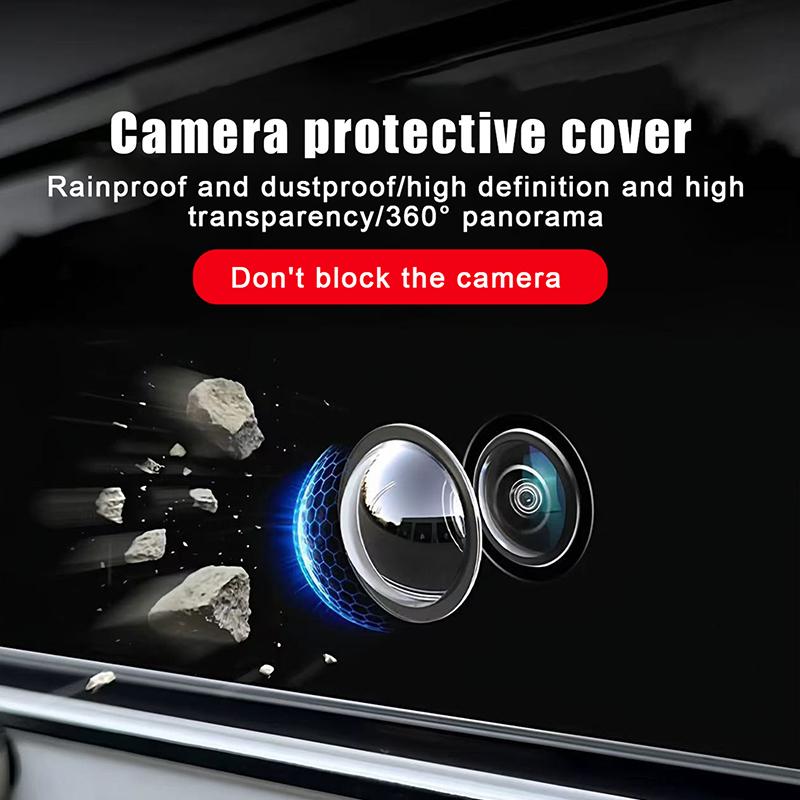 10Pcs Universal Car Camera Lens Protector Rear View Backup Camera Cover 360° Camera Protection Anti Scratch Waterproof
