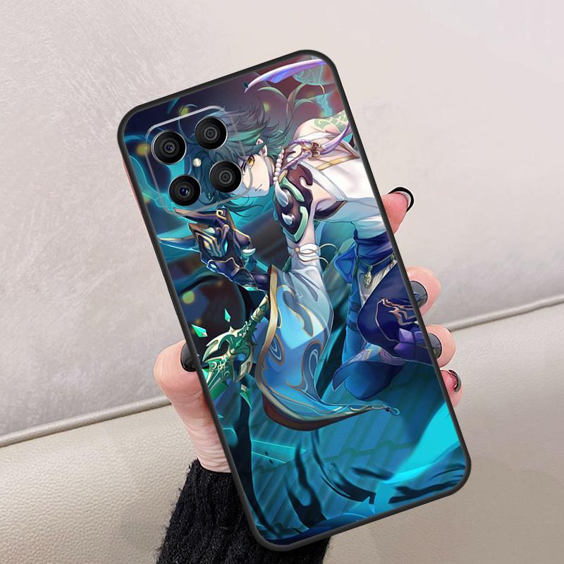 Genshin Impact Xiao For Honor Magic 8 6 7 Pro Case For Honor 400 Lite 200 50 70 90 X8c X8b X9a X9b X9c X9d Win RT