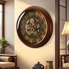 Luxury Creative Gear Wall Clock Living Room Solid Wood Wall Watch Home Modern Art Clocks Entrance Hall Decorative Ornaments