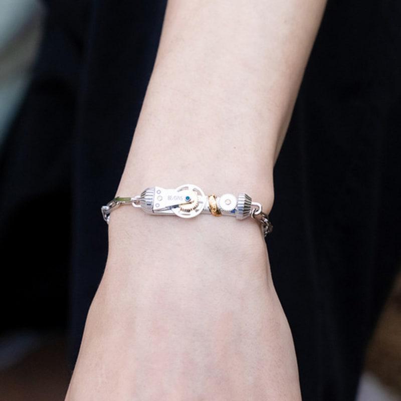 BE/GINS Time Movement Blue Diamond Bracelet