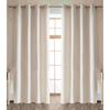 Set of 2 Curtains + 8 Eyelets 140 X 240 Cm Yarn-dyed Jacquard "Elios" The Thread of Ariadne - 2x140x240 - Ivory