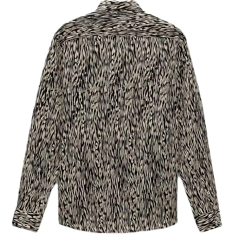 Zara Animal Print Casual Long Sleeve Shirt Men Shirts Brown 6365487-042