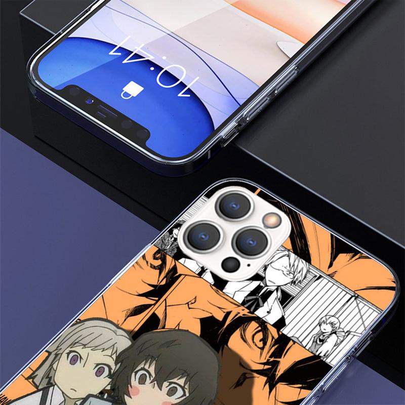 Bungo Stray Dogs Manga Phone Case For iPhone 17 Air 16 Pro Max 16E 15 + 14 Plus 11 12 13 Mini 7 8 SE Gift Print Cover Fundas 17