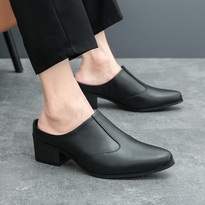 Summer Men Half Slippers Mixed Colors Shoes Male Slip On Casual Mules Moccasins Breathable Penny Loafers Zapatos Hombre