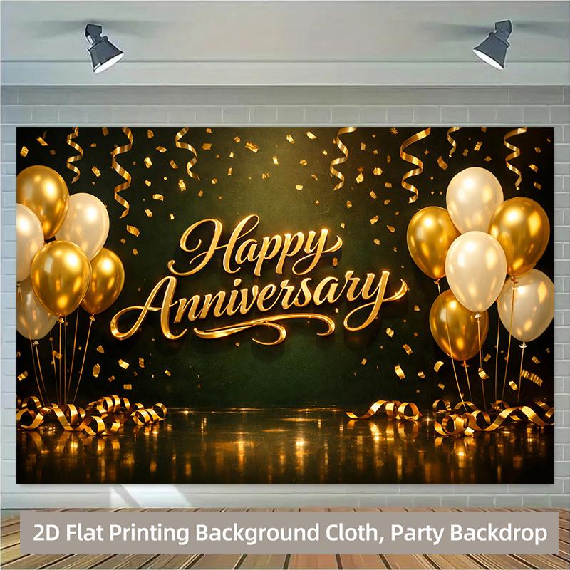 One 2D plane 2D plane printed background banner 1 piece anniversary celebration atmosphere background 100x150cm