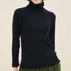 CHIQUITA Turtleneck T-Shirt (Cotton) Black 233603Sbk