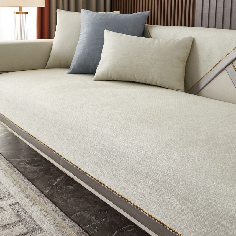 Gray Edge Sofa Cover Chenille Anti Cat Scratch Couch Covers Four Seasons Universal Seat Cushion Non Slip Towel for Living Room