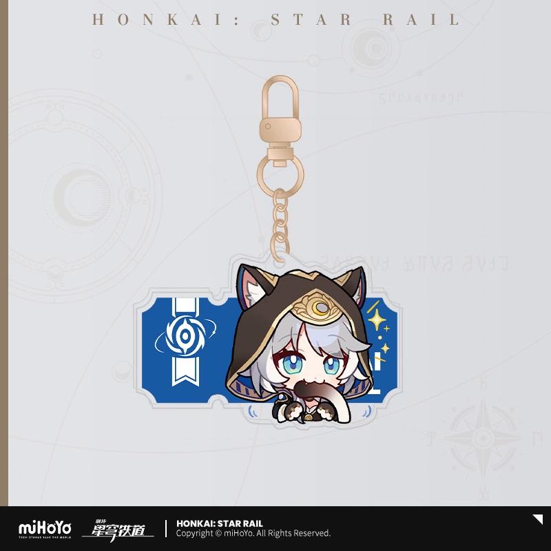 Sunsyea Honkai Star Rail Official Merch miHoYo Original Authentic PMZLG Series Keychain Badge Phainon