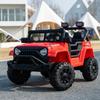 12V 7AH Ride-On Truck Jeep, Kids Electric Car with Parent Remote Control, Spring Suspension, LED Lights, Bluetooth, Music, Red