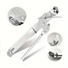 Bottle Opening Aid Stainless Steel Can Opener Tip Head Manual Can Piercer 2 in 1 Labor-saving Jar Opener Camping