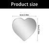 Adhesive Heart Shaped Blind Spots Mirror No Tool Needed Wide Angle Blind Spots Mirror Simple Installation for Quick Setup