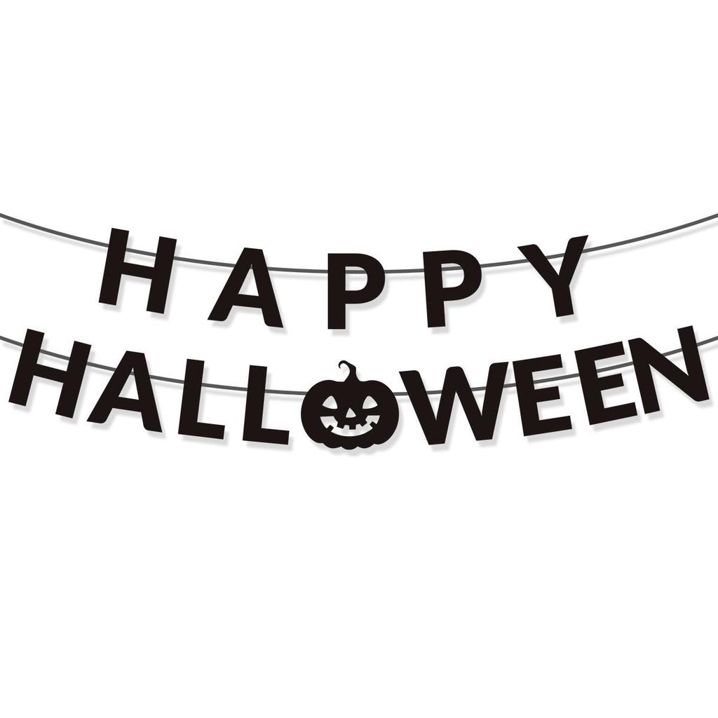 Halloween Party Decorations 2025: Happy Halloween Pumpkin Ghost Pull Flag