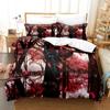 Ensemble de literie imprimé en 3D Anime Samouraï Housse de couette Taie d'oreiller Couette Taille King Queen Ensemble de literie pour garçons et adultes