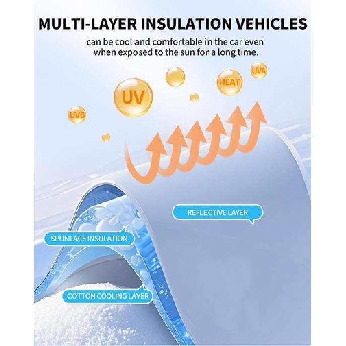 Windshield Sun Shade Cover for Car, Frost Guard, Ice-Car Snow Cover-1.5