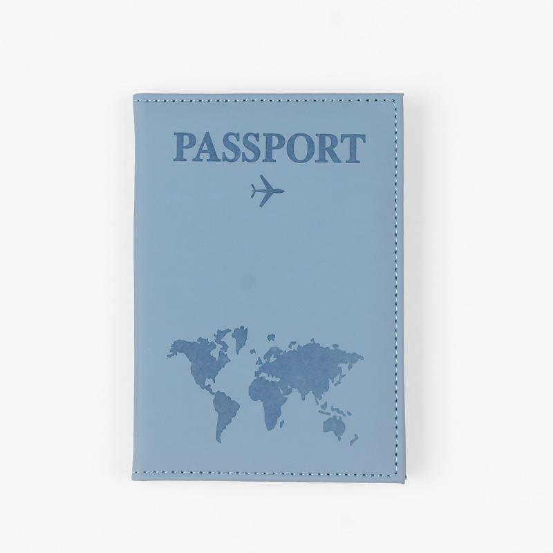 

2025 Паспорт для путешествий на самолете и держатель для карт светло-синий