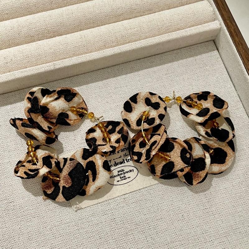 Natural tiger's eye stone series stud earrings for women Maillard exquisite retro earrings niche light luxury high-end temperament earrings